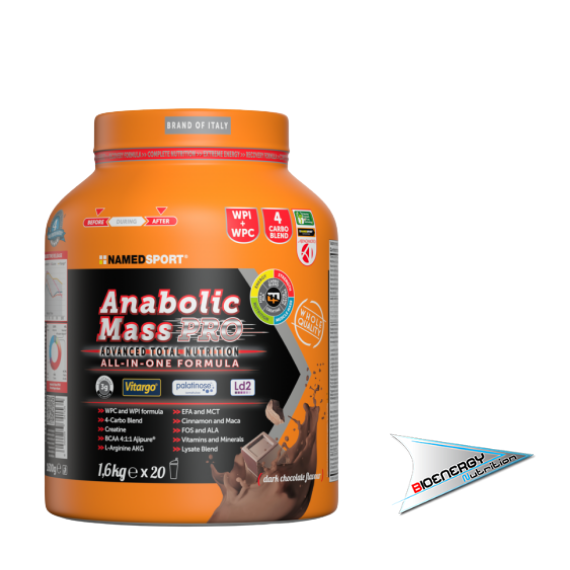 Named-ANABOLIC MASS PRO (Gusto Dark Chocolate - Conf. 1600 gr)      